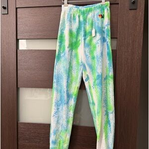 Aviator Nation tie dye sweat pants NWT, XS